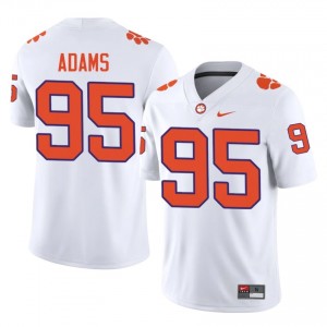 Officially Licensed Amare Adams #95 Clemson Tigers White Jersey | Men University Football Stitched Fan Gear 52951144
