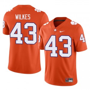 Orange Billy Wilkes #43 Clemson National Championship Jersey | Men High School Football Licensed Embroidery 34802736