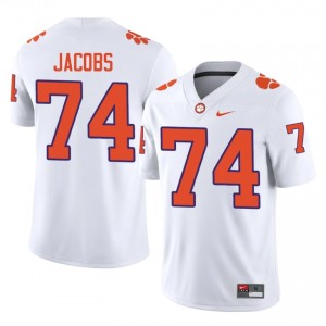 #74 Brayden Jacobs CFP Champs White Jersey | Elite Stitched Men Player Football Gear 27183842