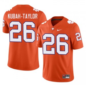 C.J. Kubah-Taylor #26 Clemson Tigers Jersey | Exclusive Orange College Football Men Embroidery 62398497