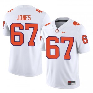 Top-Tier Carlito Jones #67 Clemson Tigers White Jersey | Men University Football Stitched Fan Gear 47089237