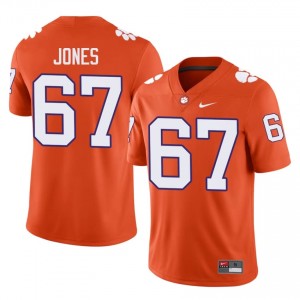 Orange Carlito Jones #67 Clemson National Championship Jersey | Men High School Football Licensed Embroidery 73341650
