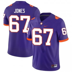 Carlito Jones #67 Clemson Tigers Jersey | Gameday Purple College Football Men Stitch 45181667