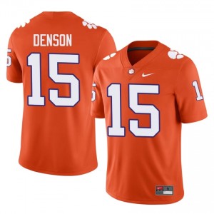 #15 Chris Denson CFP Champs Orange Jersey | Elite Embroidery Men Player Football Gear 78953784