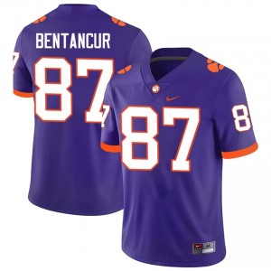 Top-Tier Christian Bentancur #87 Clemson Tigers Purple Jersey | Men University Football Swen Fan Gear 56075847