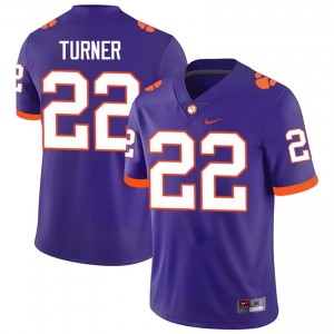 Cole Turner #22 Clemson Tigers Jersey | Gameday Purple College Football Men Stitch 37792014