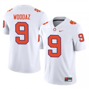 Drew Woodaz #9 Clemson Tigers Jersey | Pro-Grade White College Football Men Stitched 82602737