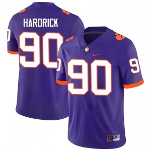 J.R. Hardrick #90 Clemson Tigers Jersey | Gameday Purple College Football Men Stitch 92554743