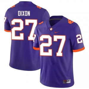 Officially Licensed Noah Dixon #27 Clemson Tigers Purple Jersey | Men University Football Stitch Fan Gear 27106127