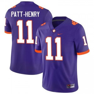 Purple Olsen Patt-Henry #11 Clemson National Championship Jersey | Men High School Football Limited Swen 73379302