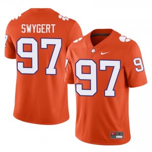 #97 Patrick Swygert CFP Champs Orange Jersey | Authentic Embroidery Men Player Football Gear 15516997