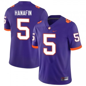 Durable Ronan Hanafin #5 Clemson Tigers Purple Jersey | Men University Football Swen Fan Gear 21762684