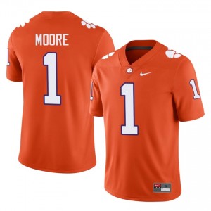 T.J. Moore #1 Clemson Tigers Jersey | Gameday Orange College Football Men Embroidery 50766161