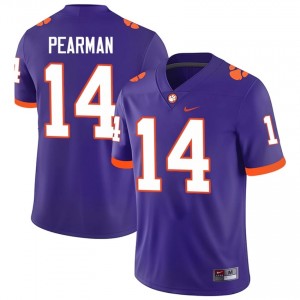 Trent Pearman #14 Clemson Tigers Jersey | Iconic Purple College Football Men Stitch 86181975