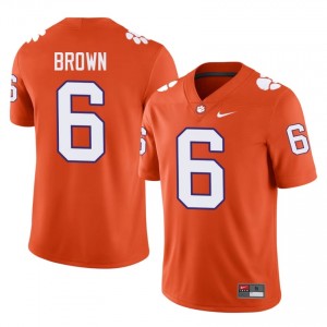 Clemson Tyler Brown #6 Orange Jersey | Genuine Embroidery NCAA Football Men Apparel 80195290