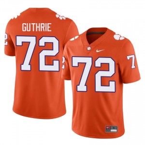 Adam Guthrie #72 Clemson Tigers Jersey | Pro-Grade Orange College Football Men Embroidery 64984059