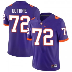 #72 Adam Guthrie CFP Champs Purple Jersey | Elite Swen Men Player Football Gear 70791930