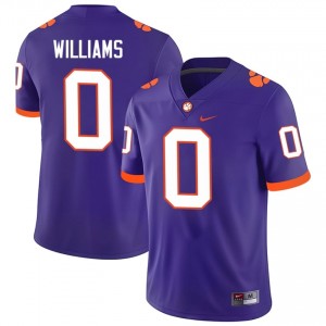 Purple Antonio Williams #0 Clemson National Championship Jersey | Men High School Football Licensed Stitch 33400998