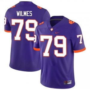 Braden Wilmes #79 Clemson Tigers Jersey | Pro-Grade Purple College Football Men Swen 82243787