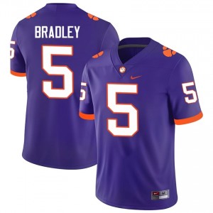 #5 Brock Bradley CFP Champs Purple Jersey | Classic Swen Men Player Football Gear 82329816