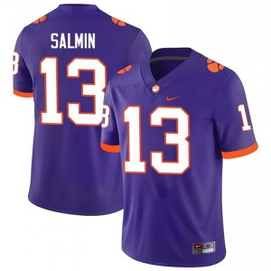 Top-Tier Connor Salmin #13 Clemson Tigers Purple Jersey | Men University Football Swen Fan Gear 27766102