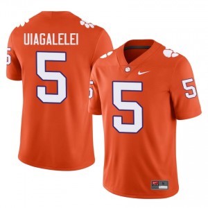 Clemson DJ Uiagalelei #5 Orange Jersey | Essential Embroidery NCAA Football Men Apparel 59766254