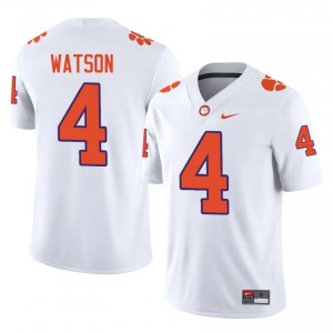Elite Thread Deshaun Watson #4 Clemson Tigers White Jersey | Men University Football Stitched Fan Gear 41031888