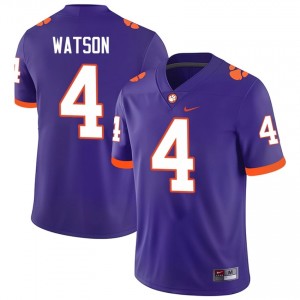 Deshaun Watson #4 Clemson Tigers Jersey | Exclusive Purple College Football Men Swen 63260421
