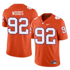 Devarrick Woods #92 Clemson Tigers Jersey | Gameday Orange College Football Men Embroidery 72654154