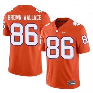 Clemson Jaylen Brown-Wallace #86 Orange Jersey | Essential Embroidery NCAA Football Men Apparel 34956475