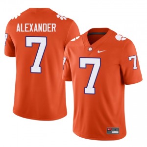 Orange Jeremiah Alexander #7 Clemson National Championship Jersey | Men High School Football Limited Embroidery 87623396