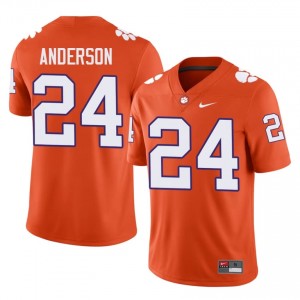 Orange Logan Anderson #24 Clemson National Championship Jersey | Men High School Football Licensed Embroidery 16906976