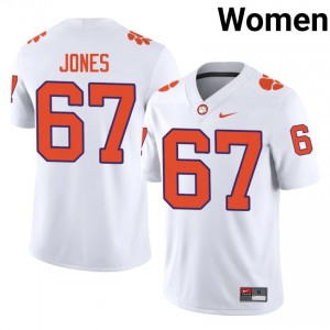 #67 Carlito Jones CFP Champs White Jersey | Authentic Stitched Women Player Football Gear 49016678