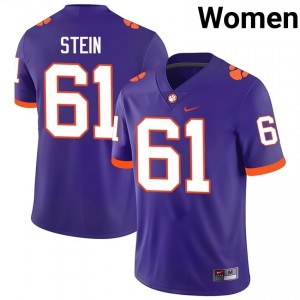 #61 Danny Stein CFP Champs Purple Jersey | Classic Swen Women Player Football Gear 59652777