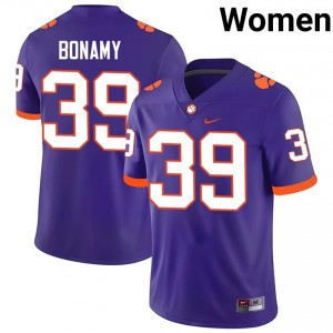 #39 J.D. Bonamy CFP Champs Purple Jersey | Classic Swen Women Player Football Gear 19553470