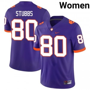 #80 Luke Stubbs CFP Champs Purple Jersey | Elite Swen Women Player Football Gear 80157896
