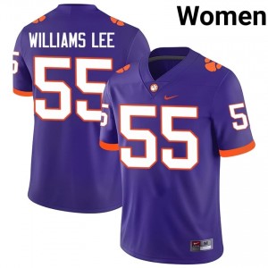 Makhi Williams Lee #55 Clemson Tigers Jersey | Gameday Purple College Football Women Stitch 12628668