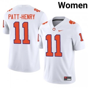 Olsen Patt-Henry #11 Clemson Tigers Jersey | Exclusive White College Football Women Stitched 27033431
