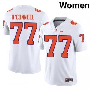 #77 Ronan O'Connell CFP Champs White Jersey | Classic Stitched Women Player Football Gear 18076554