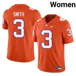 Clemson Tristan Smith #3 Orange Jersey | Premium Embroidery NCAA Football Women Apparel 56343231