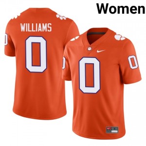 Top-Tier Antonio Williams #0 Clemson Tigers Orange Jersey | Women University Football Embroidery Fan Gear 35836421