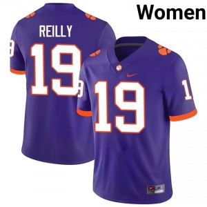 #19 Brayden Reilly CFP Champs Purple Jersey | Classic Swen Women Player Football Gear 41444905