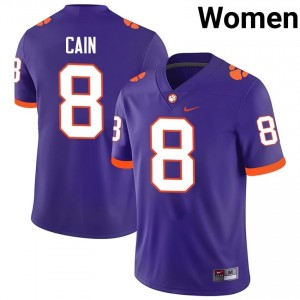 Deon Cain #8 Clemson Tigers Jersey | Exclusive Purple College Football Women Swen 90100080
