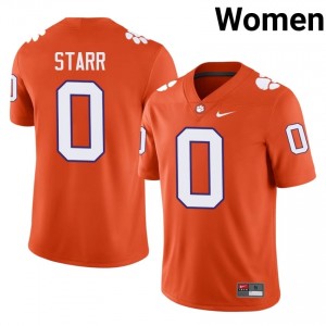 #0 Donovan Starr CFP Champs Orange Jersey | Alumni Embroidery Women Player Football Gear 24566028