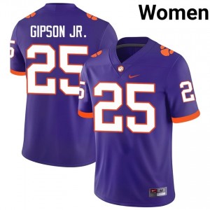 #25 Marcell Gipson Jr. CFP Champs Purple Jersey | Alumni Stitch Women Player Football Gear 89312694