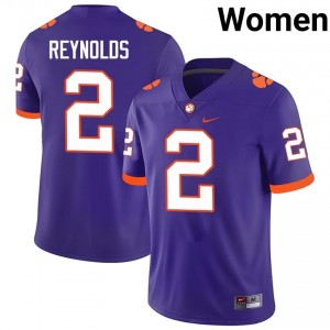 Purple Tait Reynolds #2 Clemson National Championship Jersey | Women High School Football Limited Swen 32278121
