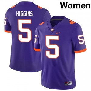 #5 Tee Higgins CFP Champs Purple Jersey | Alumni Stitch Women Player Football Gear 62607136
