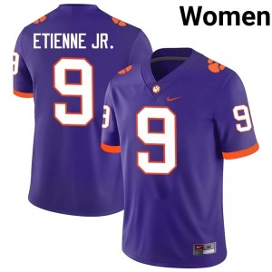 #9 Travis Etienne Jr. CFP Champs Purple Jersey | Elite Swen Women Player Football Gear 55915860