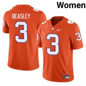 Vic Beasley #3 Clemson Tigers Jersey | Exclusive Orange College Football Women Embroidery 40697752