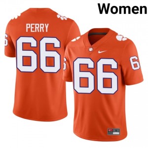 #66 William Perry CFP Champs Orange Jersey | Authentic Embroidery Women Player Football Gear 66363645
